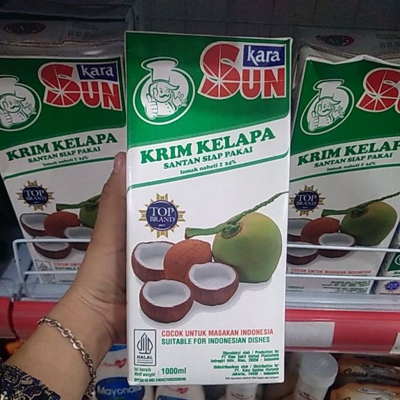 

Sukara krim kelapa santan