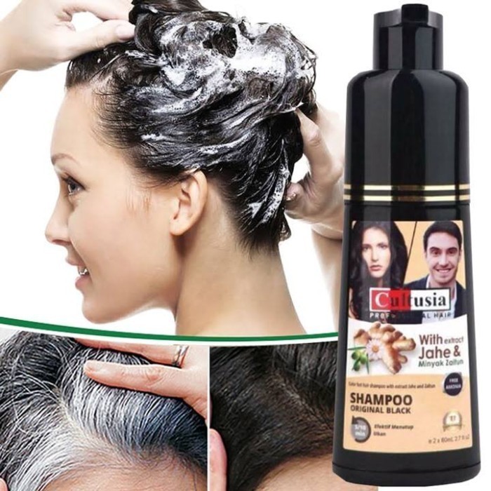 CULTUSIA SHAMPOO 160ML ORIGINAL BLACK - SHAMPO UBAN - PENGHILANG UBAN - SAMPO PENGHILANG UBAN
