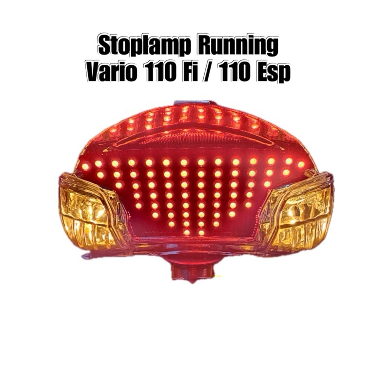 King Led Custom Stoplamp Running Vario 110 Fi non esp  esp