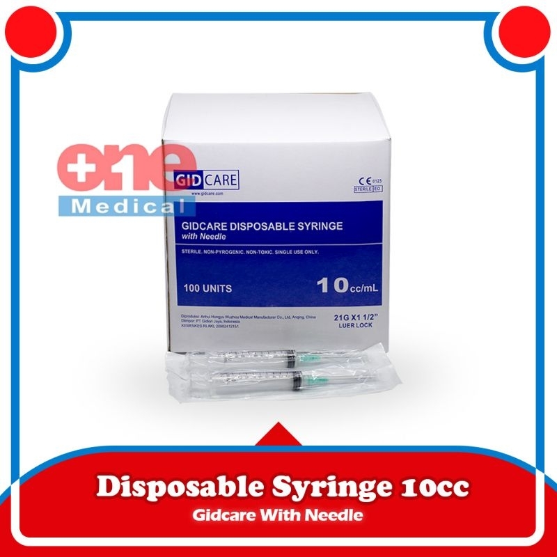 Jarum Suntik Syringe With Needle Spuit 1cc 3cc 5cc 10cc Gidcare Spet