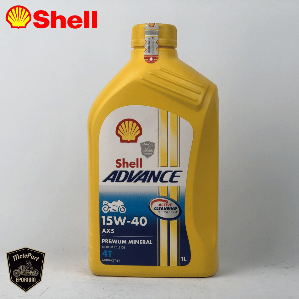 SHELL ADVANCE AX5 15W-40 1L | OLI MESIN SHELL ADVANCE AX5 15W-40 1000ml