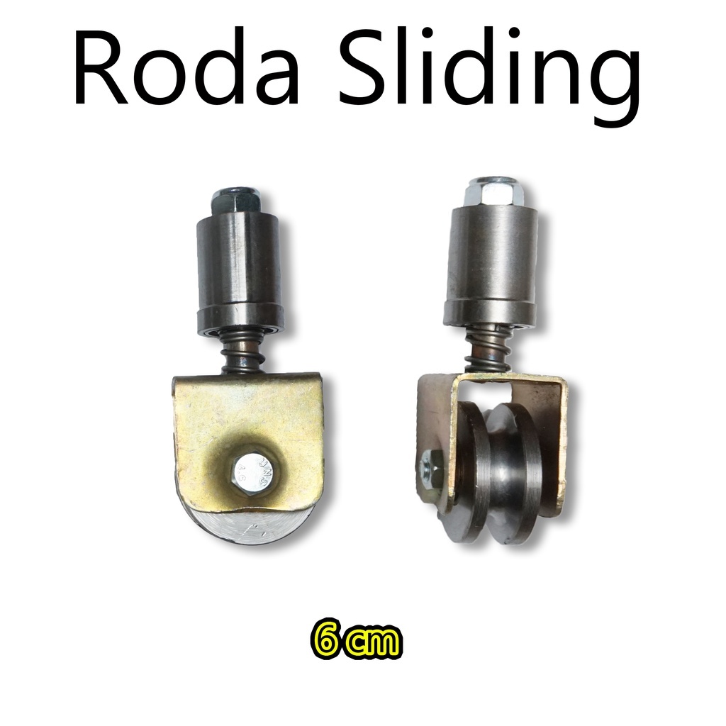 RODA SLIDING PINTU PAGAR 6 CM/ RODA GERBANG BESI SUPER