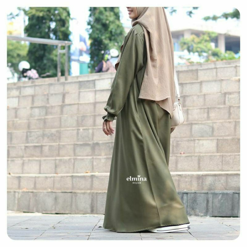Kalila Dress - Elmina - Kalila Dress Elmina - Elmina Hijab - Gamis - Gamis Murah - Gamis Polos - Gam