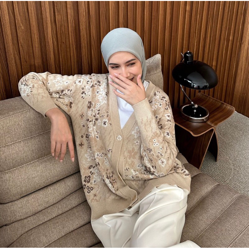 FLEUR MONOGRAM KNITWEAR ARASCARF