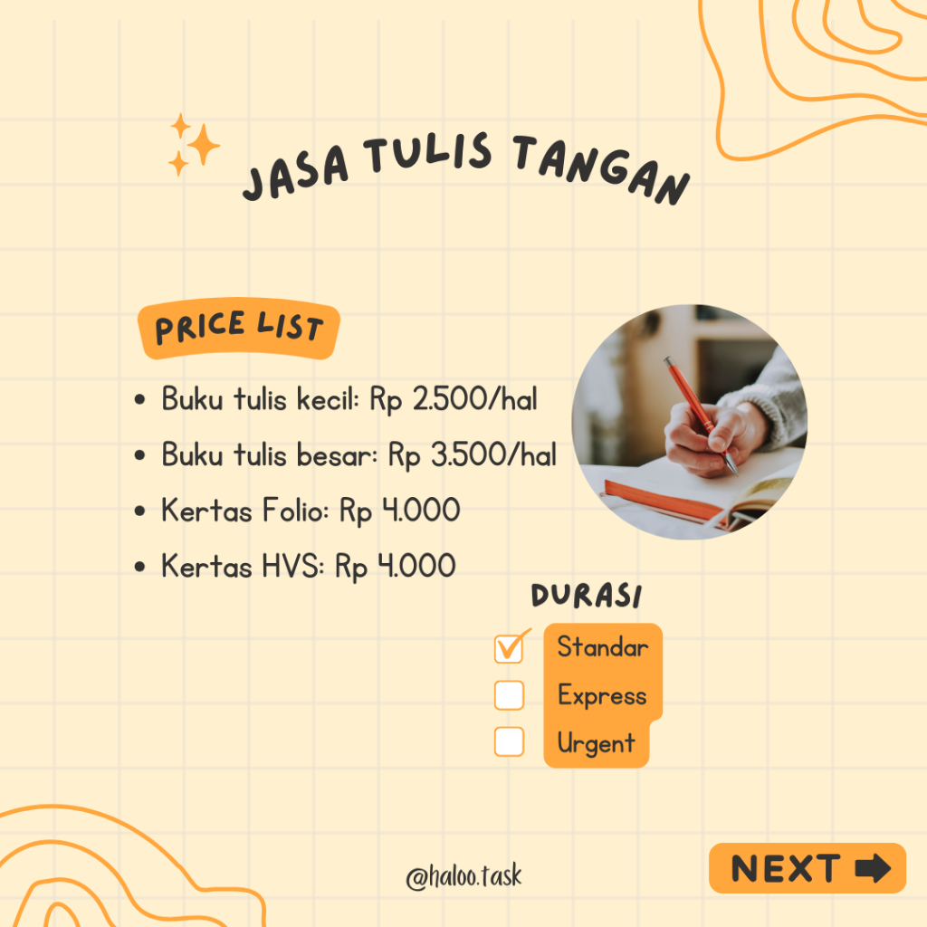 

Jasa Tulis Tangan Makassar