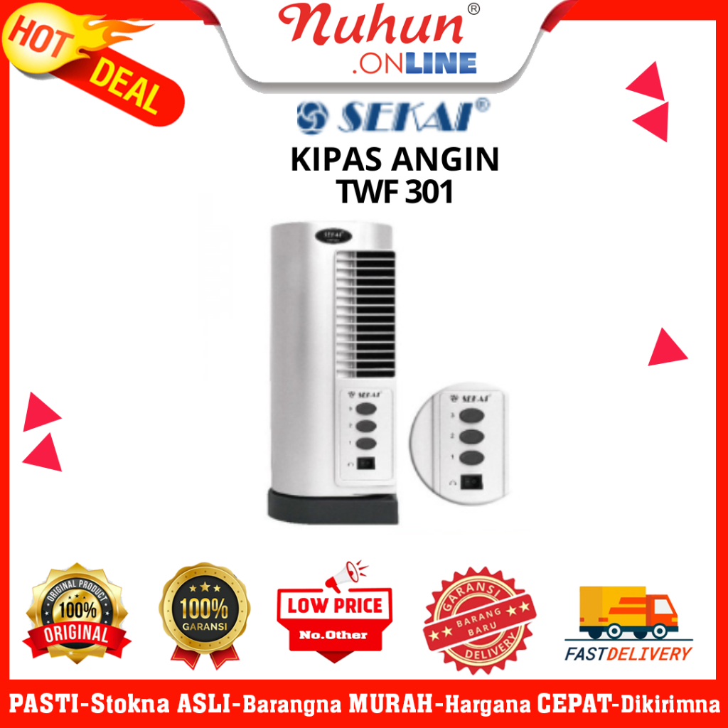 Kipas Angin Meja Sekai TWF 301