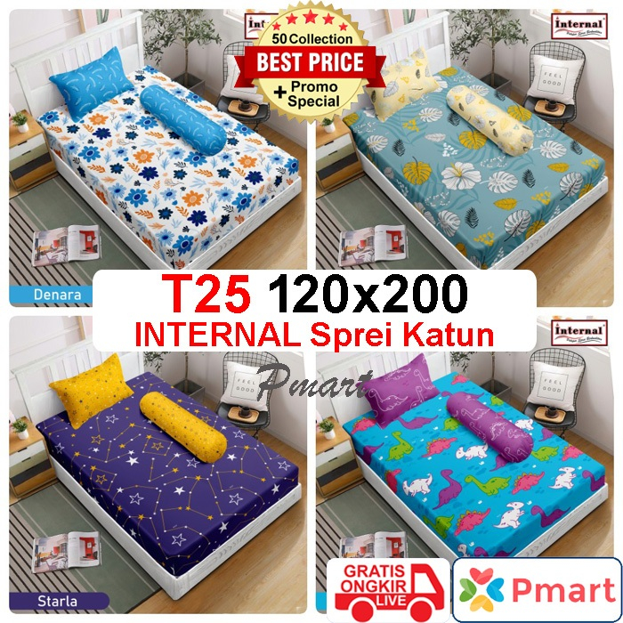 SPREI INTERNAL 120x200 TINGGI 25 cm / SPREI INTERNAL SINGLE / SPREI KATUN 120x200 TINGGI 25