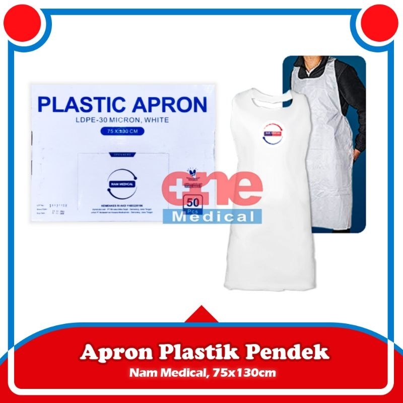 Apron Celemek Plastik | Apron Disposable APD Medis Nam Medical