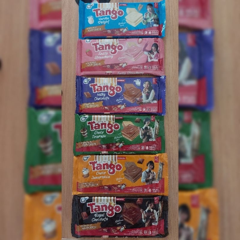 

Wafer Tango 35gr (TIDAK ADA PHOTOCARD, HANYA TANGO SAJA) rasa Chocolate, Strawberry, Vanilla, Milky Chocolate