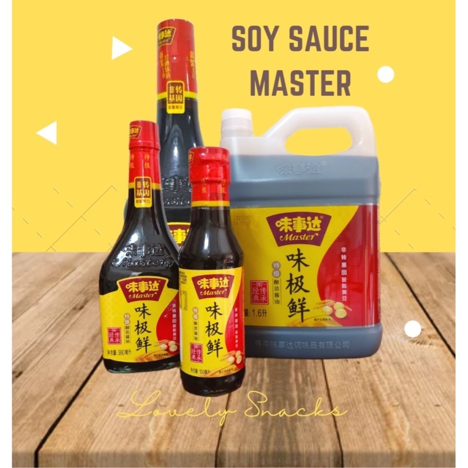 

Soy Sauce Master | Kecap Asin Master 150 ml,380 ml, 760 ml, 1.6 liter