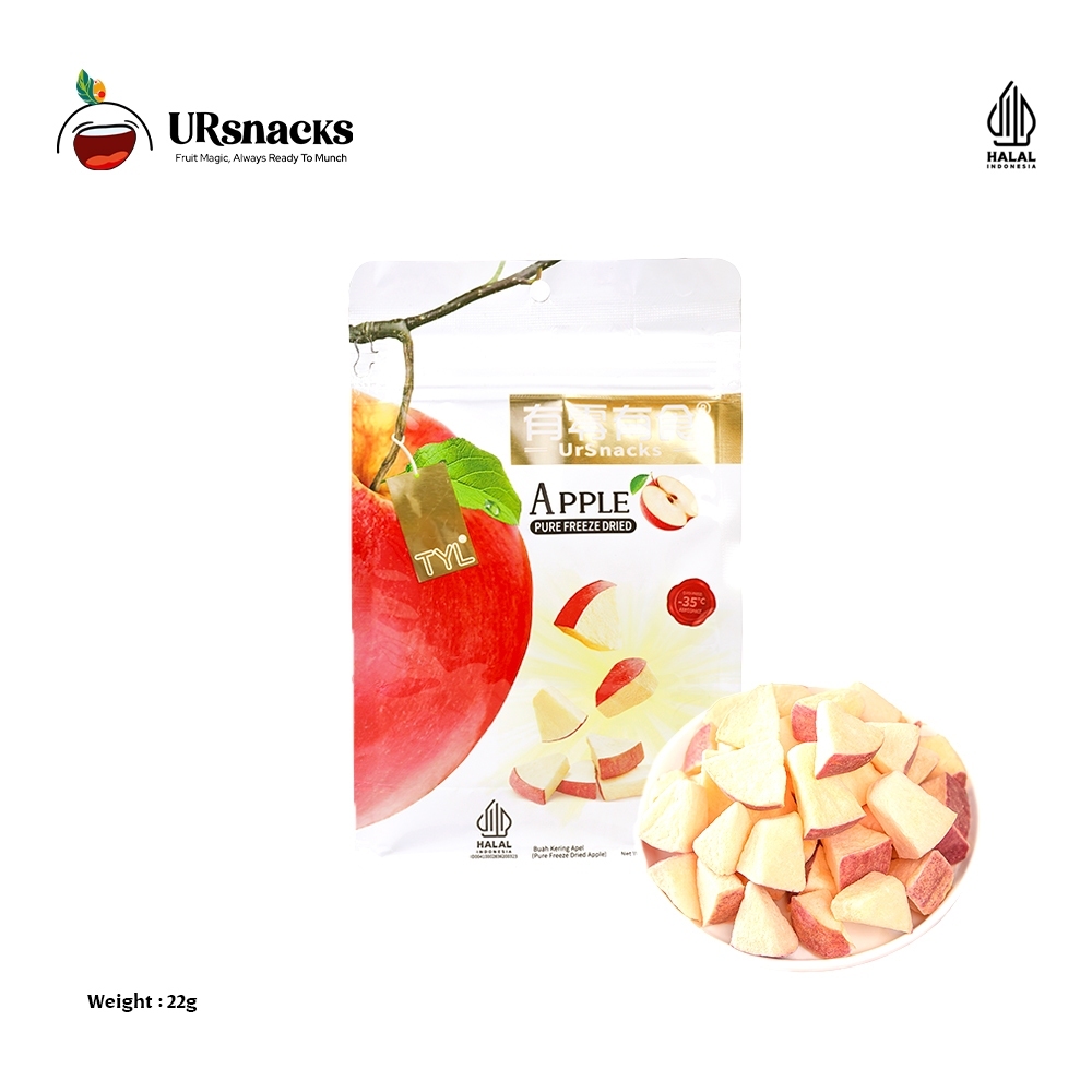 

URSNACK Freeze Dried Pure Apple - Snack Keripik Buah Apel