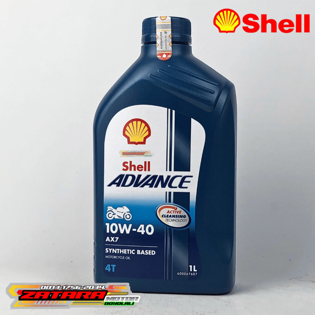 SHELL ADVANCE AX7 10W-40 1L | OLI MESIN SHELL ADVANCE AX7 10W-40 1000ml