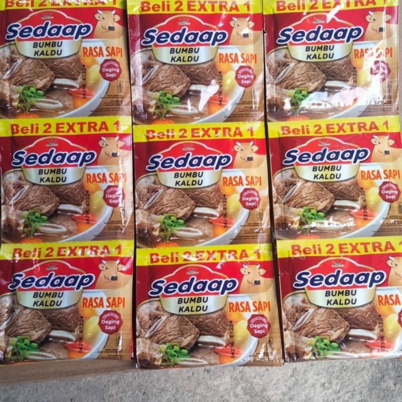 

Sedaap bumbu kaldu kemasan renceng rasa sapi