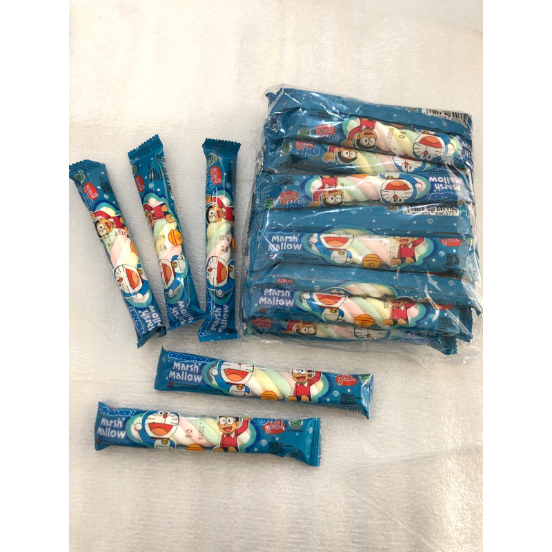 

[LOKA] Marshmallow Doraemon Bentuk Kepang isi 20 Pcs