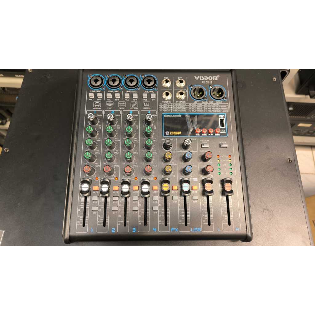 Wisdom ES4 Mixer Audio 4 Channel ES 4