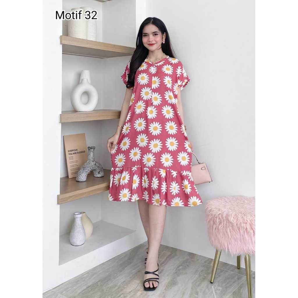 Daster Ruffle Pendek by Hd.Id