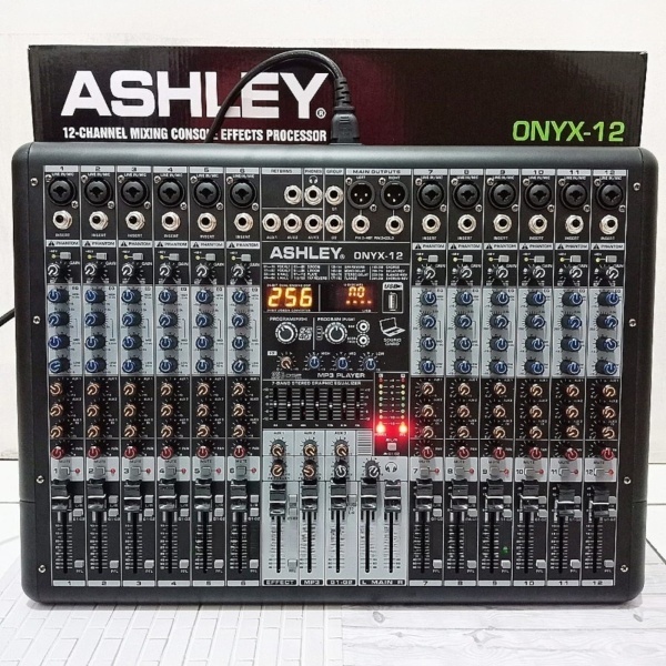 Ashley Mixer Audio Ashley Onyx12 Mixer Ashley 12 Channel Onyx 12 Audio Mixer Ashley ONYX12 Mixer12Ch