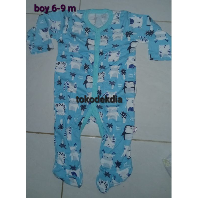 Sleepsuit Libby Baby premium isi satuan/piyama Bayi