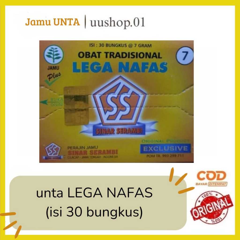 

lega nafas cap unta (isi 30 sachet)