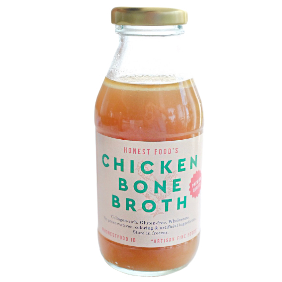 

HONESTFOOD Chicken Bone Broth - Kaldu Tulang Ayam, Sup Kaldu Ayam MPASI