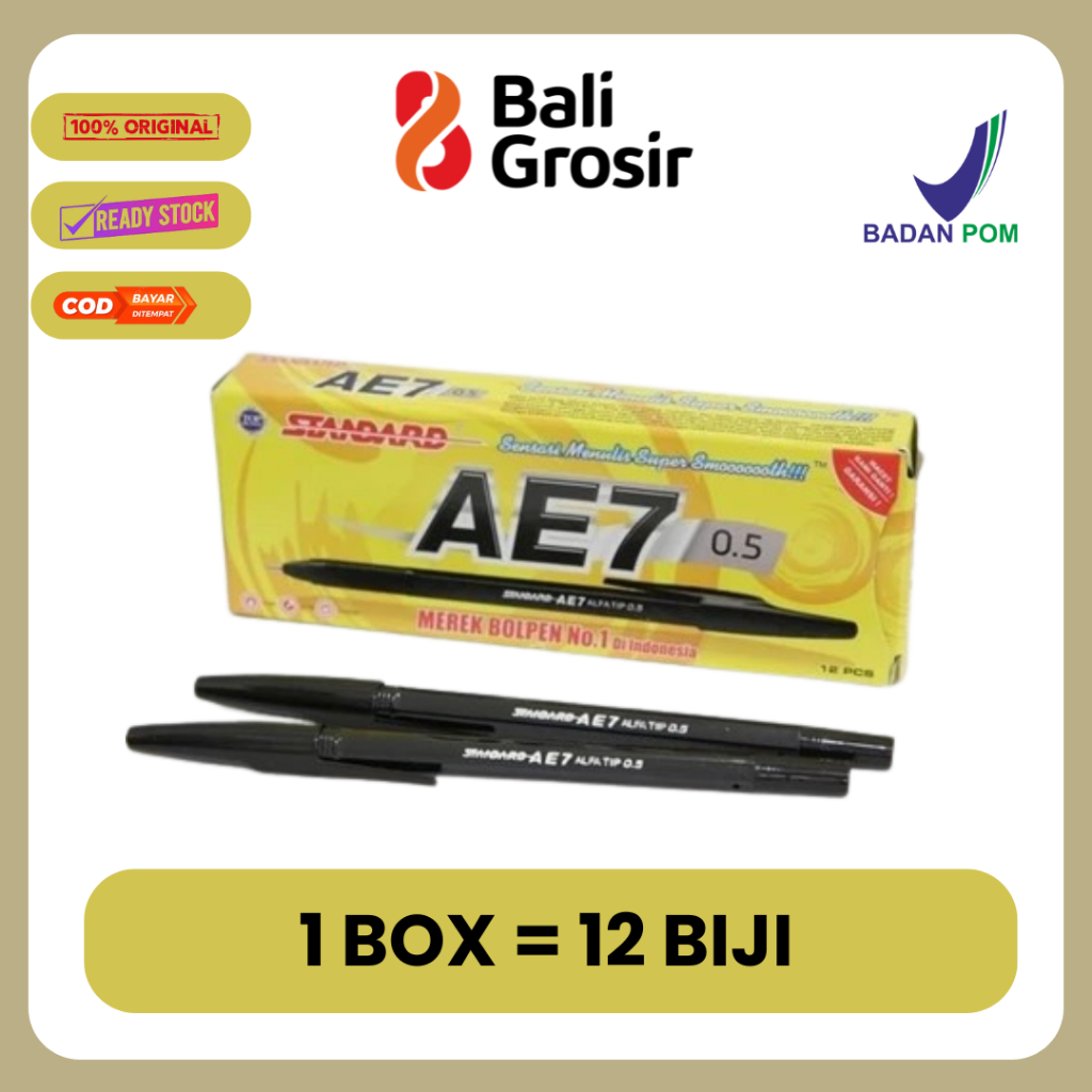 

BALI GROSIR - SELUSIN ( 12 PCS ) Pulpen Standard AE7