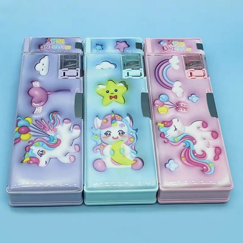 

kotak pensil anak-anak/magnet/karakter/pencil.case/unicorn