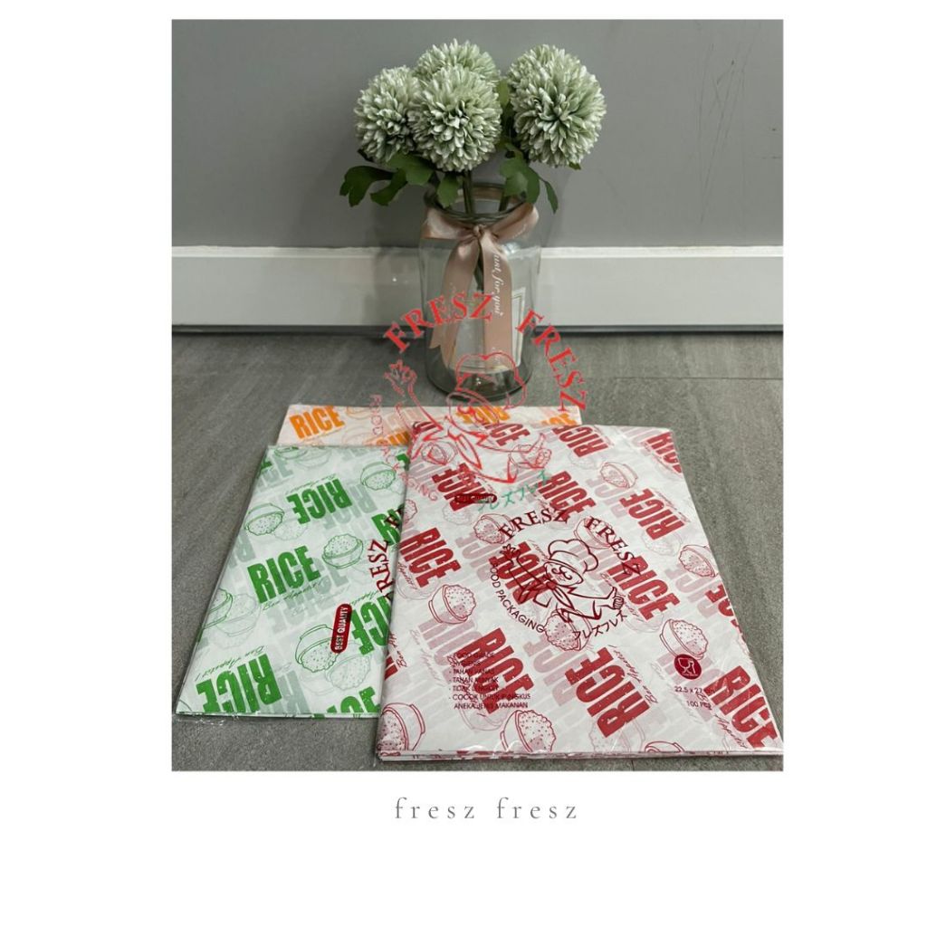 Kertas Nasi Motif Printing Rice Kertas KFC Kertas Fresz Fresz
