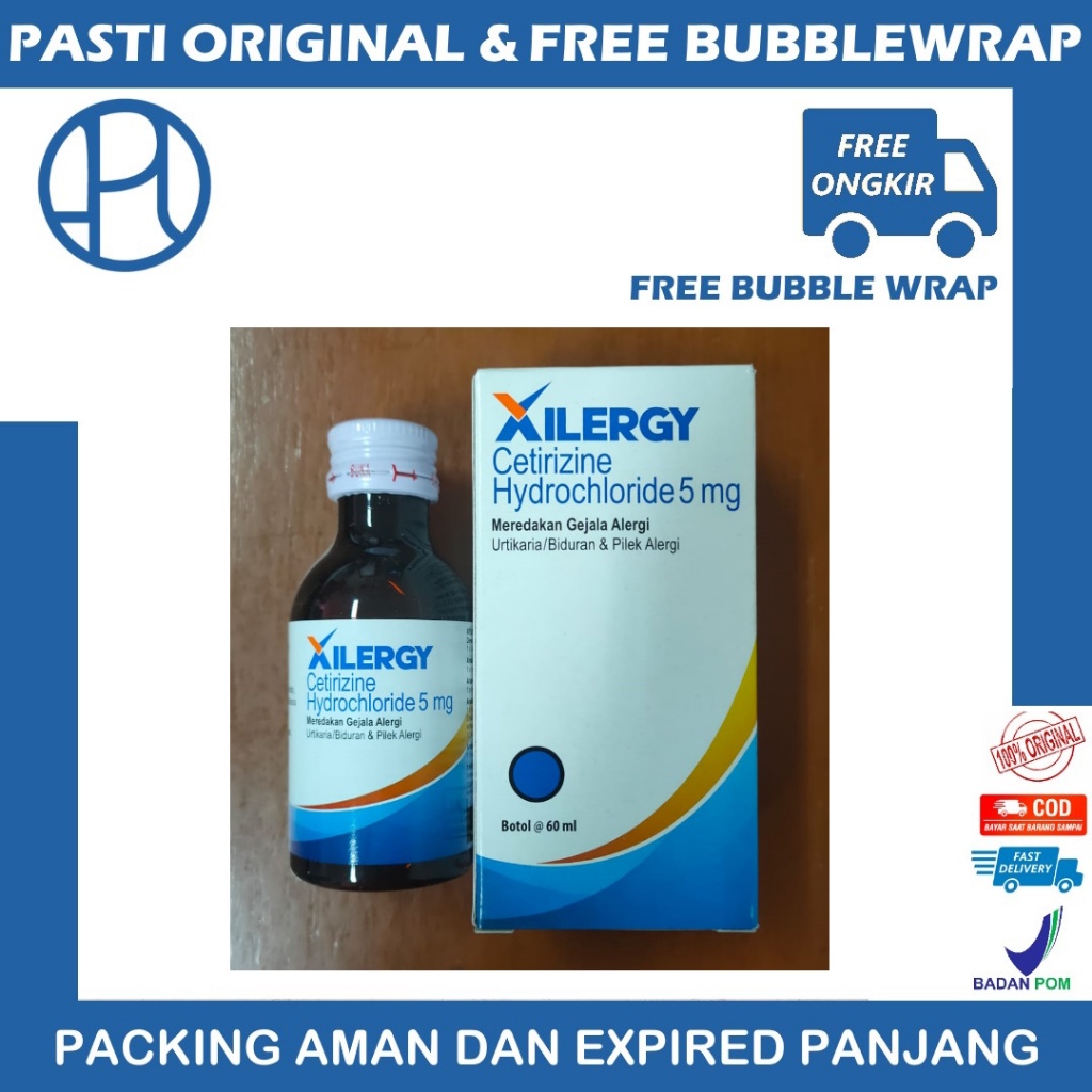 XILERGY CETIRIZINE 5 MG SIRUP 60 ML BOTOL