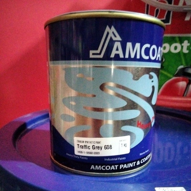 cat minyak kayu dan besi TRAFIC GREY abu2 muda 608