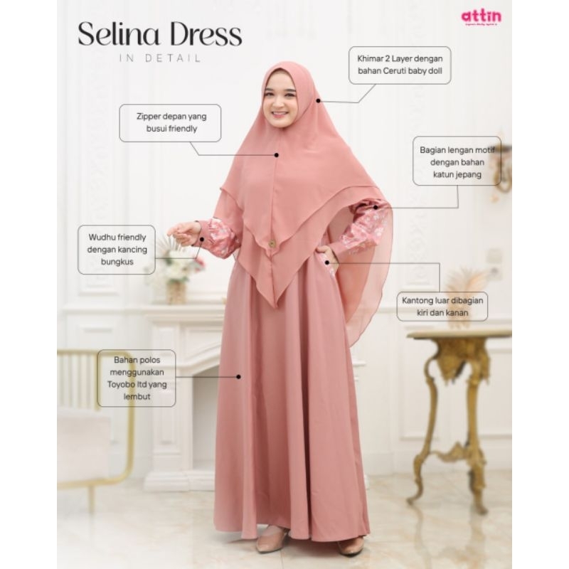 Gamis Toyobo Fodu Katun Jepang Tokai Selina Dress by ATTIN (  Gamis Saja )