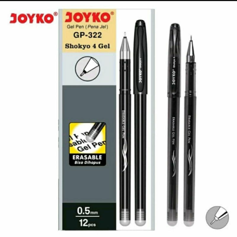 

Erasable Gel Pen Pulpen Pena Bisa Dihapus Joyko GP-322 Shokyo 0.5 mm Dijual Satuan