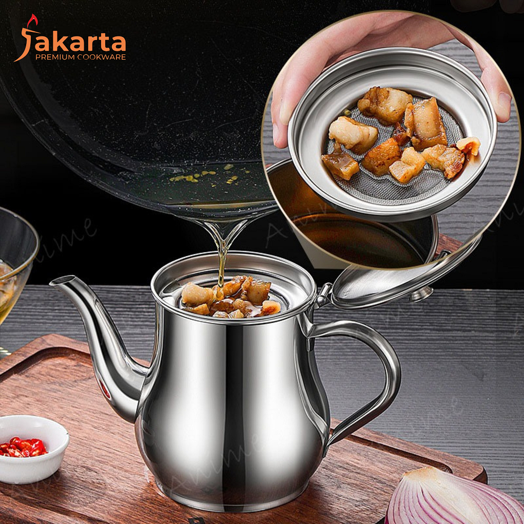 JPC - 800ml Teko Saringan Teko Penyaringan Minyak/Teko saringan minyak/ Gelas Teko Teko Air /Teko ko