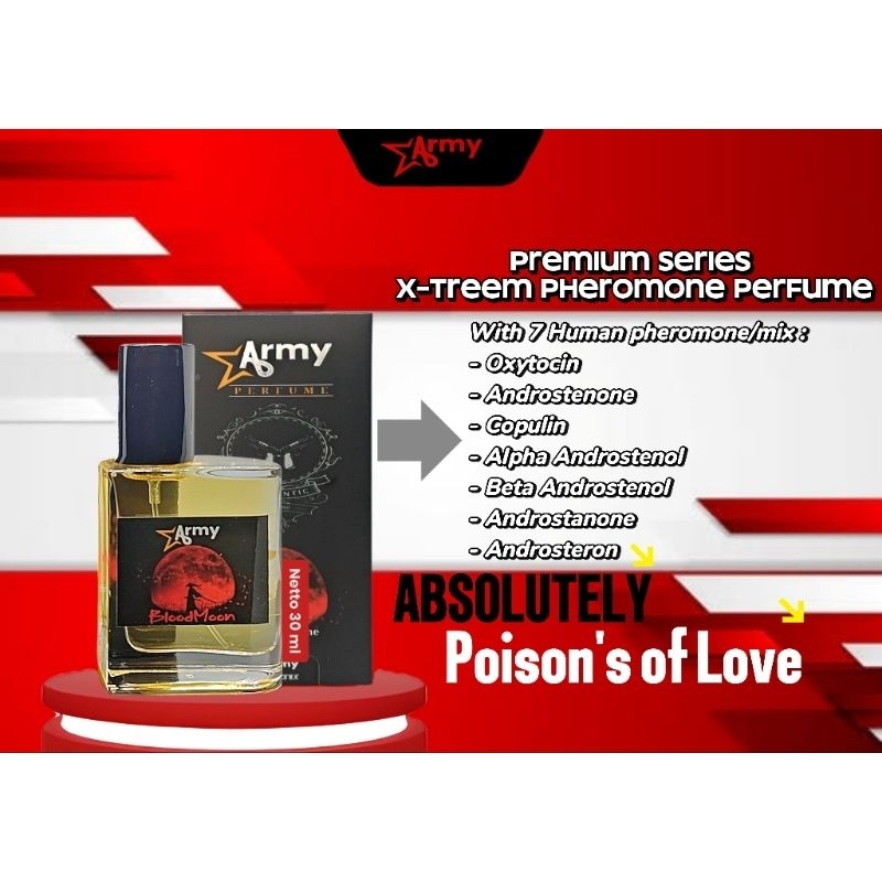 Parfum Pria Pemikat Wanita Army Pheromone Premium 30ml Eau De Parfume Aroma Spicy Warm Wangi Tahan L