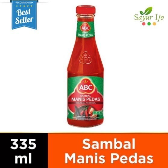 

ABC Saus Sambal Manis Pedas 335 ML / Botol Chili Sauce Cabai Sambel Saos Cabe Bumbu Rempah Instant