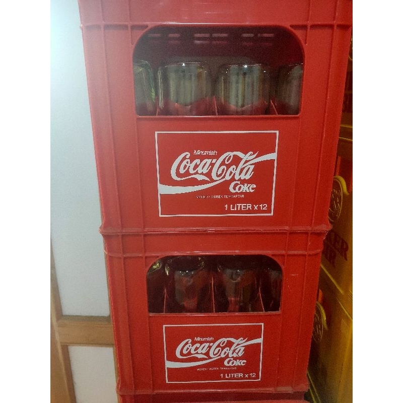 KRAT COCA-COLA 1 LITER BESAR ISI 12