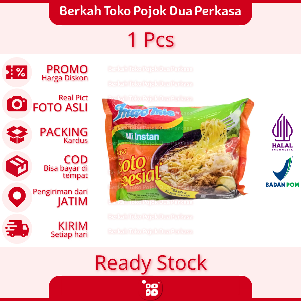 

Indomie Rasa Soto Spesial Mie Instant Mie Kering [JATIM]