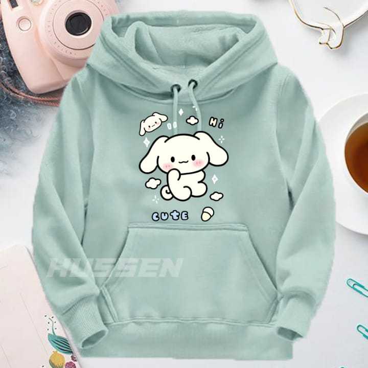 JAKET SWEATER HOODIE ANAK MOTIF CINAMOROL CUTE UNTUK UMUR 1-14 TAHUN