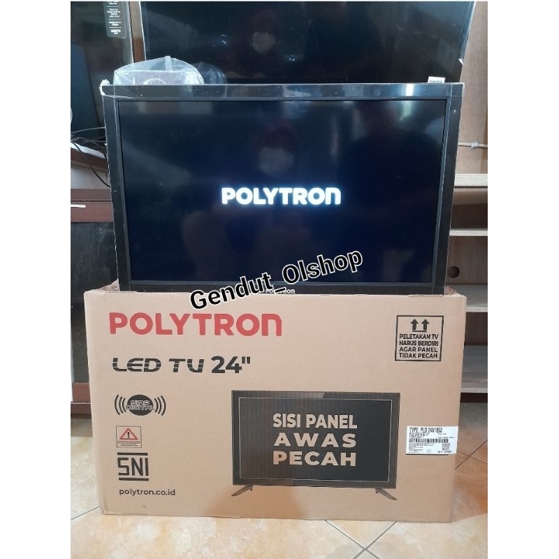 (Khusus Wilayah Palembang) TV Led Digital Polytron 24" PLD 24V1853, DIGITAL TV 24 INCH POLYTRON HD R