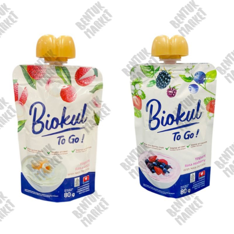 

BIOKUL TO GO YOGURT Rasa Mixberry 80gr / BIOKUL TO GO Rasa Leci / Yogurt