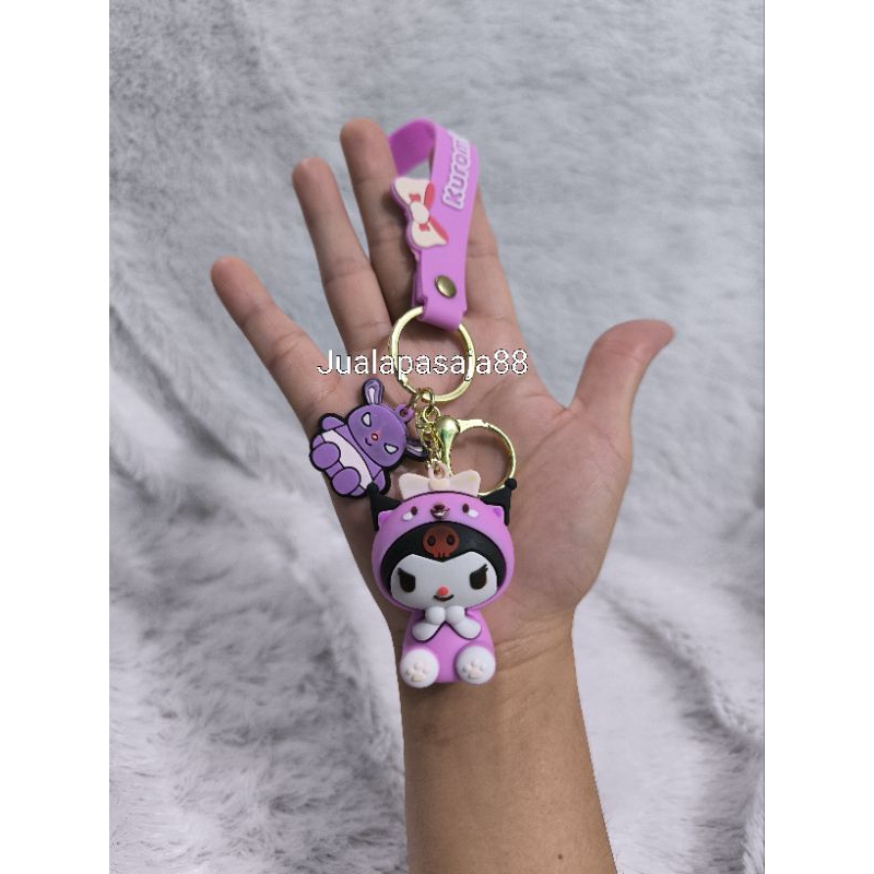 gantungan kunci kuromi/kuromi gantungan kunci/kuromi keychain/kuromi ganci/ganci kuromi/kuromi
