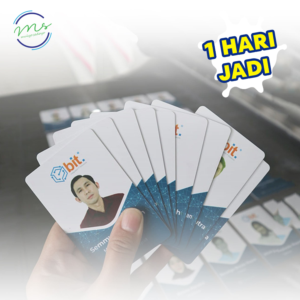 

CETAK ID CARD BAHAN PVC TEBAL CUSTOM BISA SATUAN