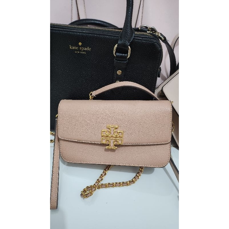 preloved tas bag woc tory burch pink