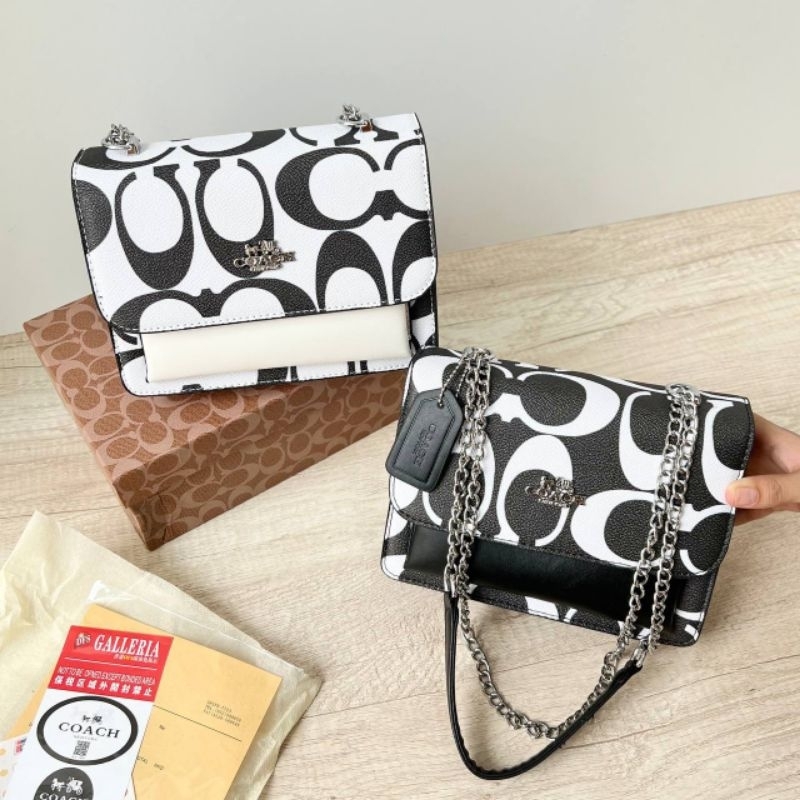 PROMO Tas CCH selempang bahu hitam putih