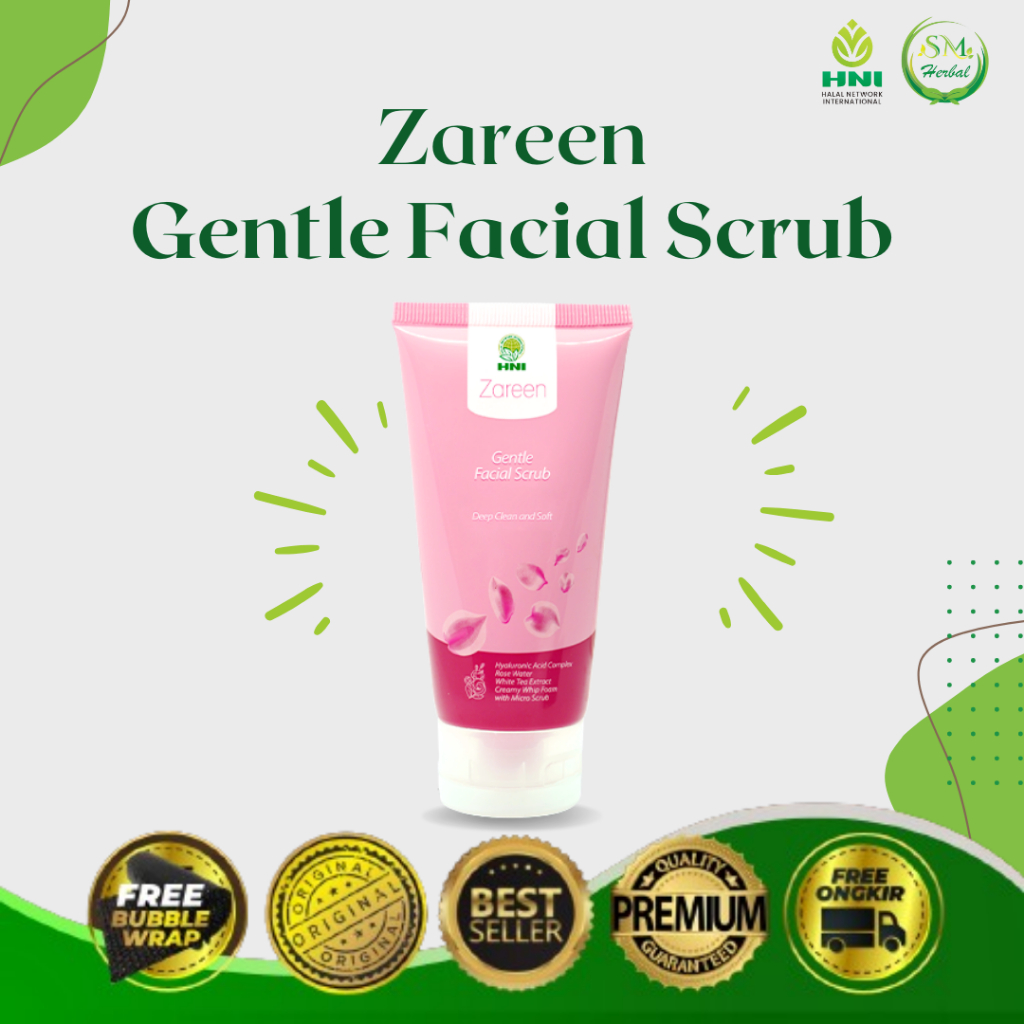 ZAREEN GENTLR FACIAL WASH HNI HPAI MERAWAT KEBERSIHAN DAN KESEHATAN WAJAH