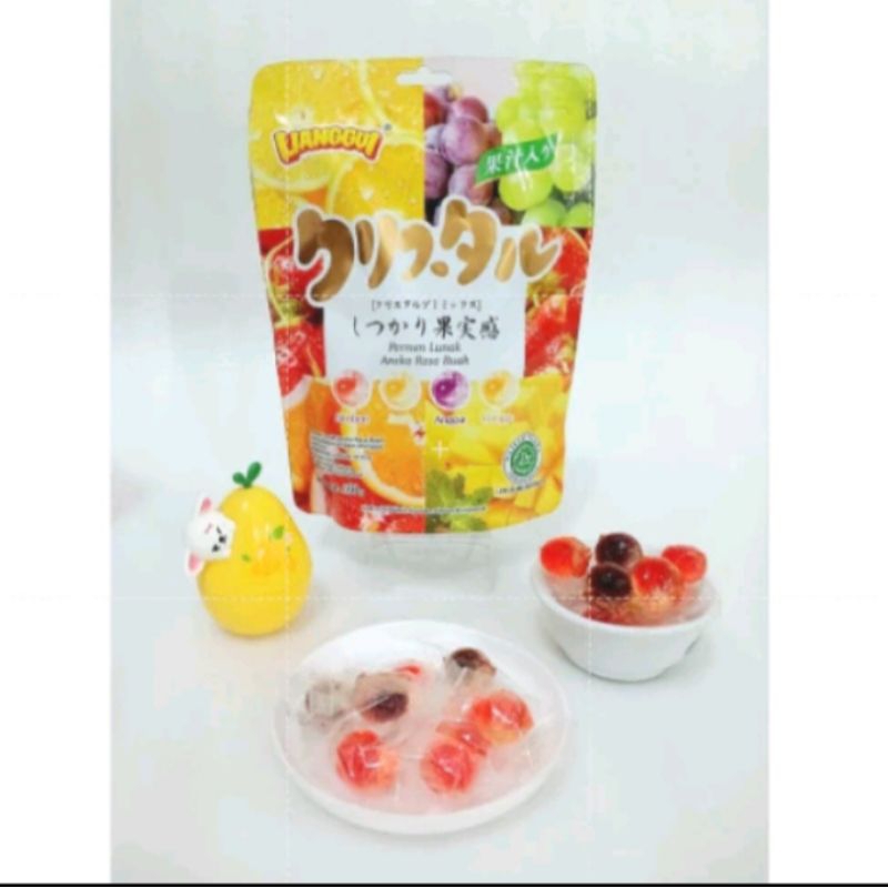 

[HALAL] Permen Buah Jelly Kupas Varian Rasa / Permen Rasa Buah Mangga Jeruk & Strawberry