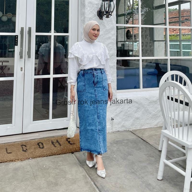 ROK JEANS MAXI LIST 1 SPAN PREMIUM ORI BY SANIA COLLECTIONS