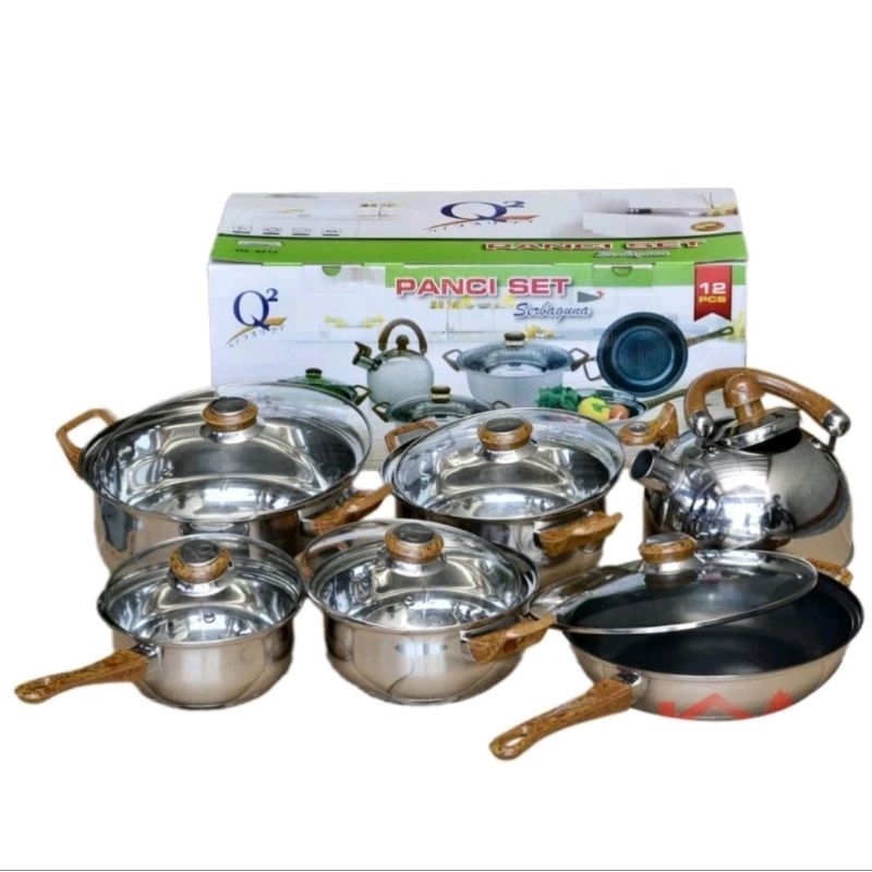 PANCI SET SERBAGUNA & TEKO STAINLESS || TEFLON
