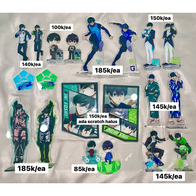 blue lock acrylic standee rinsagi itoshi rin & isagi yoichi