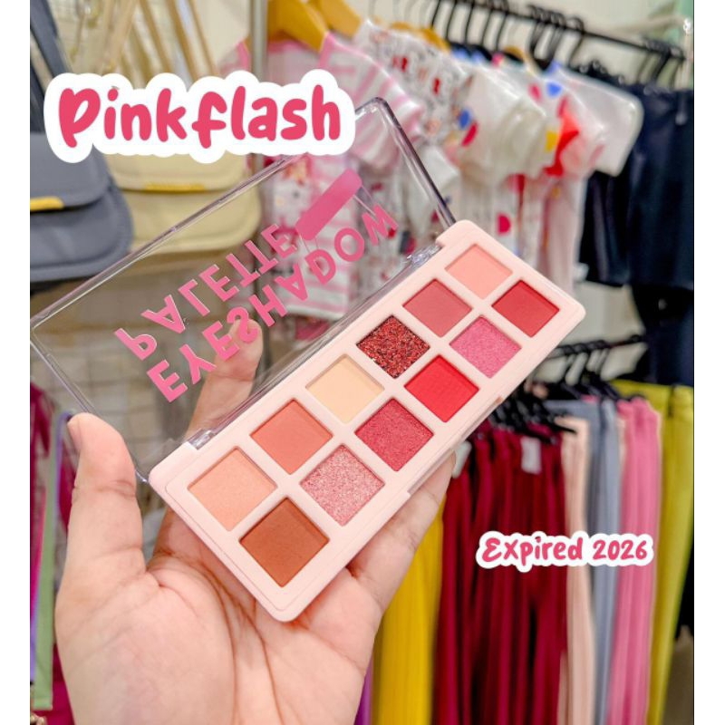 PINKFLASH EYESHADOW / EYESHADOW PALETTE PINKFLASH / PINKFLASH EYESHADOW KIRIM RANDOM