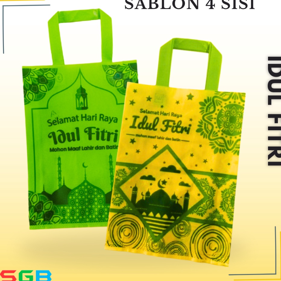 

Sale Murah 1 LUSIN 12 pc Tas Spunbond Lebaran WILCO ECOZEE 3x4x8 4 SISI idul fitri Spunbond Lebaran